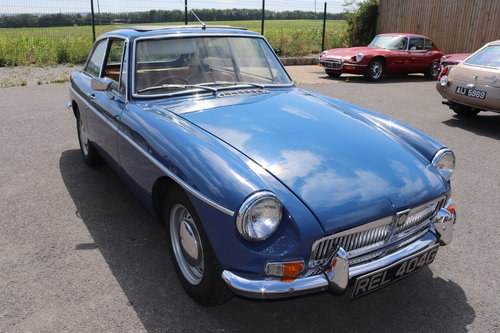 1969 MGB GT MK2 in mineral blue, bare shell rebuild For Sale