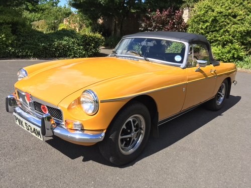REMAINS AVAILABLE. 1973 MG B Roadster For Sale by Auction