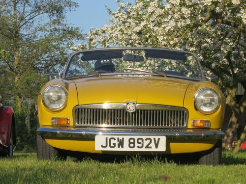 A retro, sunny MGB Roadster  For Hire