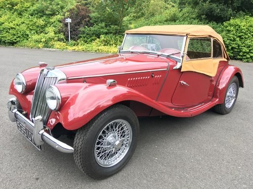 **AUGUST AUCTION ENTRY** 1953 MG TF For Sale by Auction