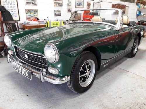 1972/K MG Midget MkIII with new bodyshell and 5 gears. SOLD! For Sale