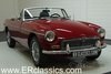 MG B cabriolet 1977 Overdrive, Damask Red For Sale