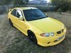 2001 MG ZS 2.5 180 Trophy Yellow Stunning Condition In vendita