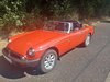 1975 MGB Roadster - Blaze Red Beautiful Condition For Sale