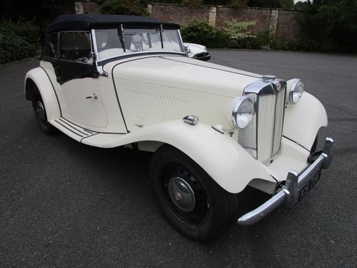 **OCTOBER AUCTION** 1952 MG TD For Sale by Auction