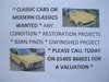 * CLASSIC CARS WANTED * ANY CONDITION * CALL 01405 860021 *