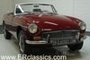 MG B cabriolet 1977 Damask Red Chrome wire wheels For Sale
