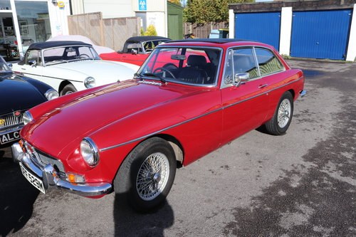 1973 MGB GT, Full sunroof and wire wheels For Sale