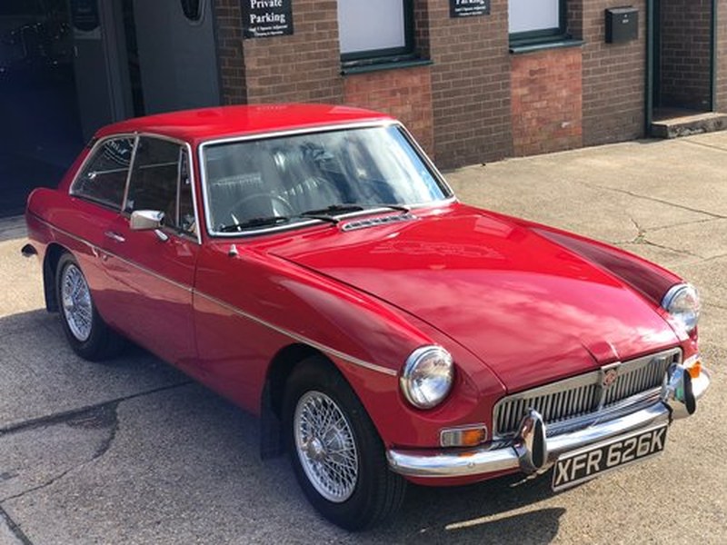 1972 MGB GT, Tartan Red, O/Drive, Wire wheels