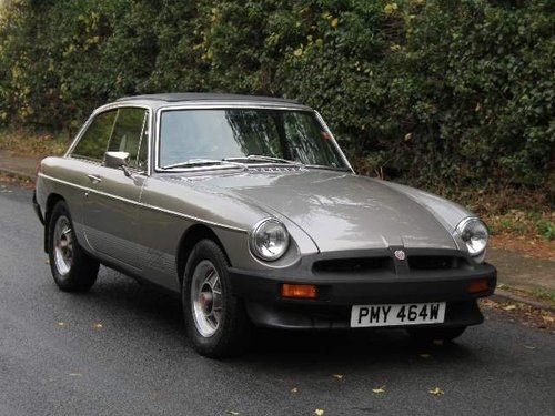 1981 MGB GT LE - 60k miles with history from new  SOLD