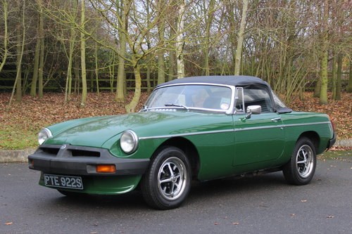 1977 MGB 1.8 Roadster 'SOLD' MORE REQUIRED SOLD
