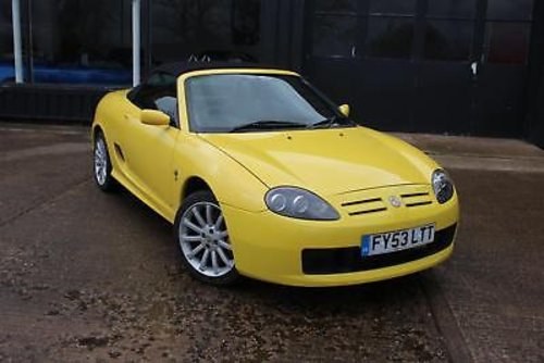 2003 MGTF 160, YELLOW, ALLOYS, LEATHER, WARRANTY For Sale