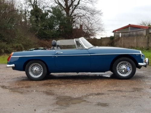 MG B Roadster, 1972, Teal Blue For Sale