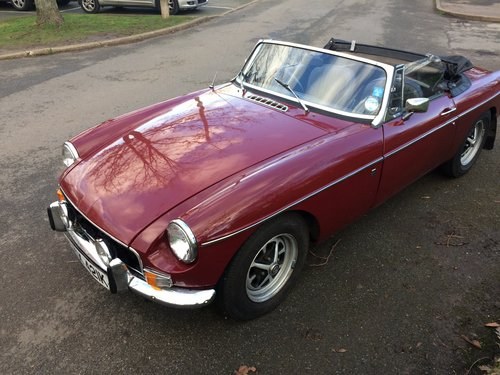 1972 MGB ROADSTER CHROME BUMPER MODEL ONLY 53000  3 OWNERS   In vendita