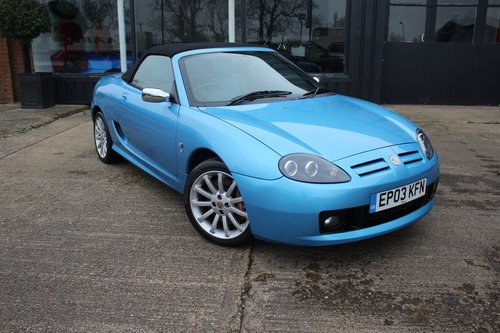 2003 MGTF 135 IN BLUE WITH MATCHING INTERIOR, ALLOYS For Sale
