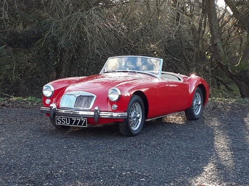 1957 VERY PRETTY MGA ONLY 18000 MILES SOLD