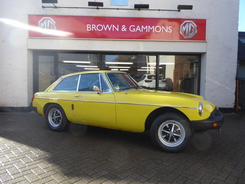 MGB GT 1981, ONLY 52,000 MILES FROM NEW SOLD