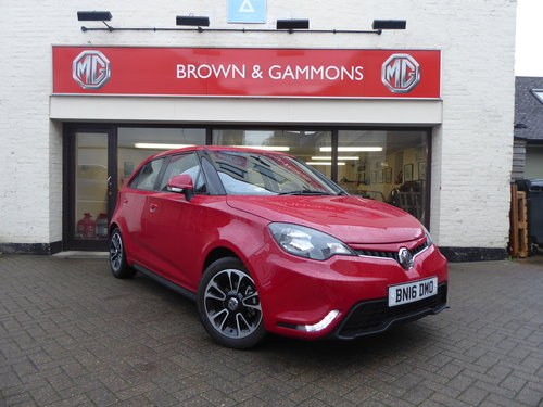 LOW MILEAGE MG3 3STYLE+, MARCH 2016 SOLD