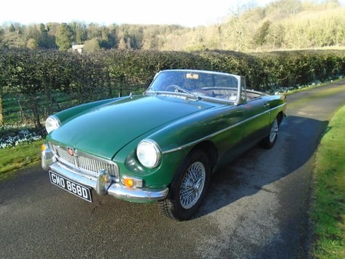 1965 MGB Roadster with Overdrive  SOLD