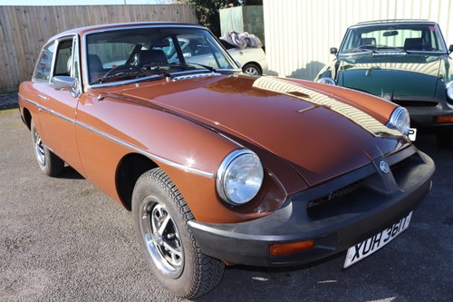 1979 MGB GT in original Russet brown, condition 1. SOLD