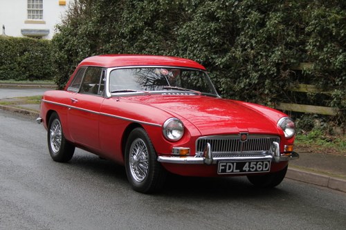 1966 MGB Roadster A1, show engine bay, body colour underside SOLD
