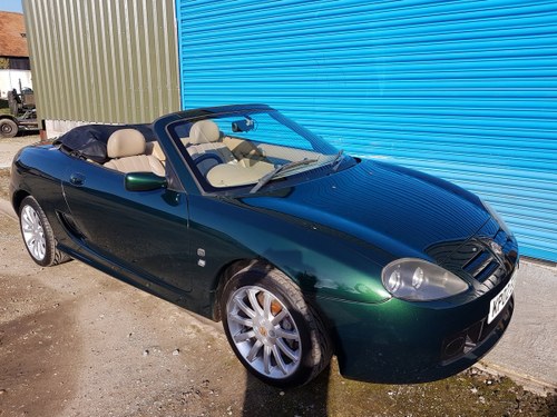 2002 MG TF 160 British racing Green / Beige Leather SOLD