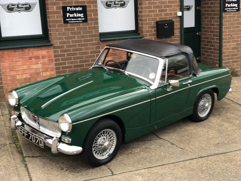 1966 MG Midget, BRG, Wire wheels