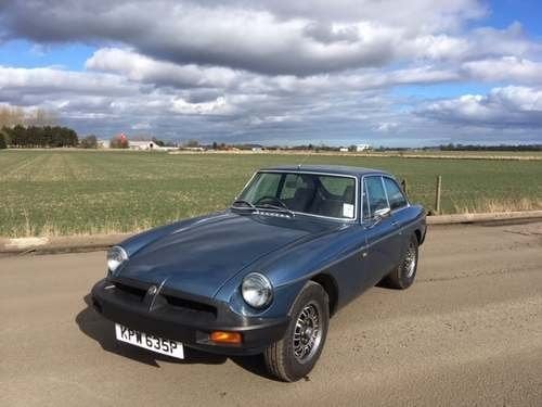 1975 MG B GT V8 at Morris Leslie Classic Auction 25th May In vendita all'asta