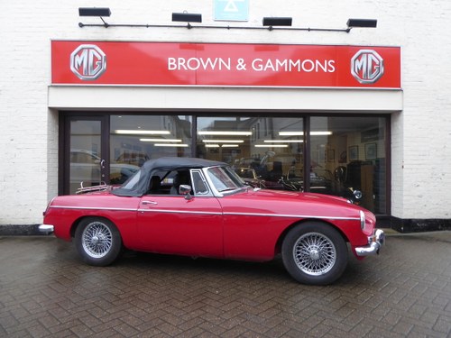 MGB ROADSTER, 1965, RED SOLD