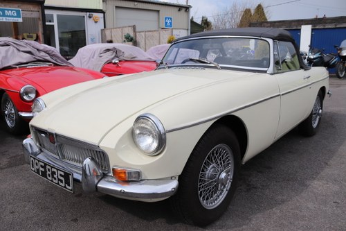 1970 MGB Roadster, late mk2, old english white SOLD