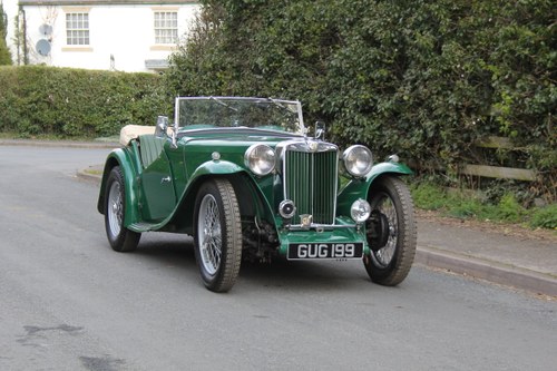 1938 MG TA Supercharged - Alloy wings, 1350cc, New frame SOLD