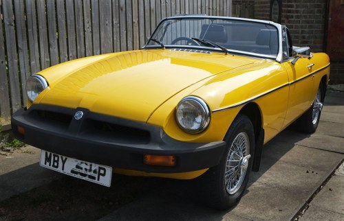 1976 MGB Roadster Inca Yellow - restoration in 2017 For Sale