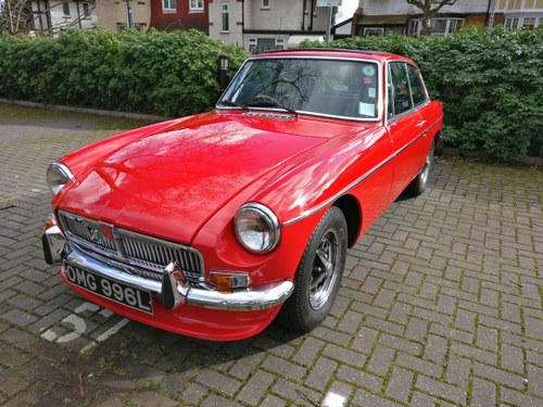 1973 MG MGB GT, chrome, overdrive, lots of spares For Sale