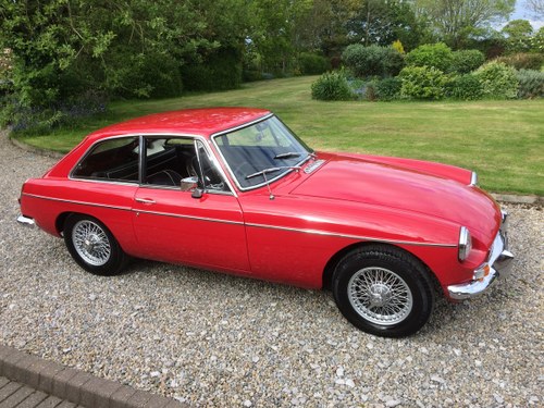 MG B GT, 1967,Mk1, Chrome Bumpers, Wire Wheels,O/D For Sale