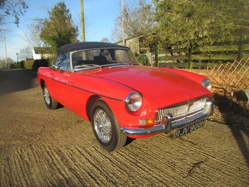 1970 MGB Roadster -- Heritage Shelled in 90's  For Sale by Auction