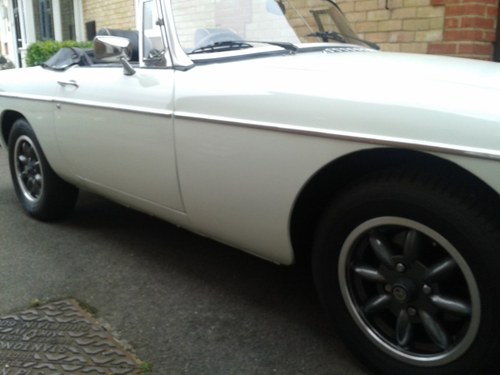 1975  White MGB Roadster. SOLD