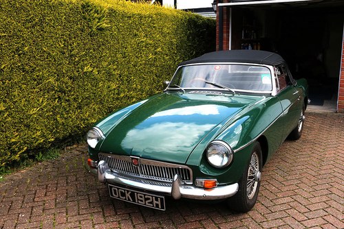 MGB Roadster 1970, B.R.G, Wire Wheels For Sale