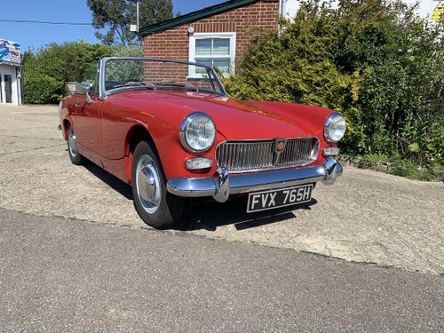 1969 MG Midget 1275 Chrome Bumper DEPOSIT TAKEN VENDIDO