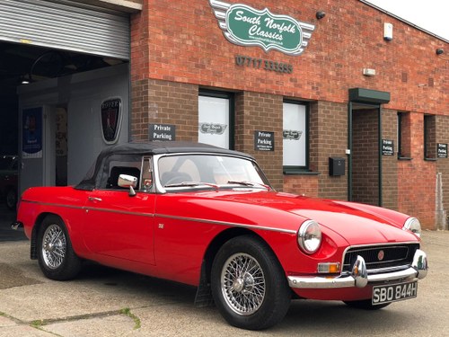 1970 MGB Roadster with power steering and wires VENDUTO