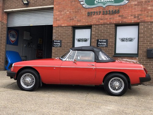 1978 MGB Roadster, power steering wires and overdrive  SOLD