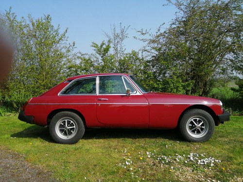 1978 MGB GT in CARMINE RED with OVERDRIVE For Sale