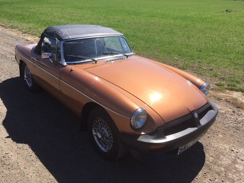 1981 MG B Convertible at Morris Leslie Auction 25th May For Sale by Auction