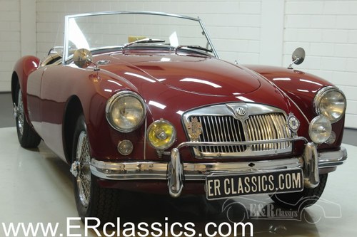 MGA Cabriolet 1960 Chrome wire wheels Burgundy Red In vendita