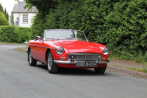 1970 MGB Roadster - UK car, overdrive, CWW For Sale