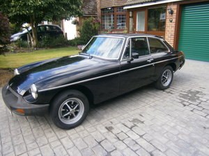 1978 Black MGB GT. For Sale