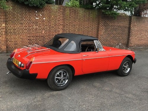 1979 MGB Roadster 16,000 miles SOLD
