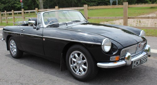 1968 MGB Roadster With Overdrive , Original Factory Black Te koop