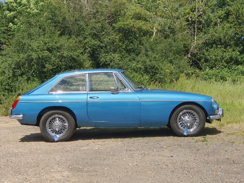MG B GT, 1970, Riviera Blue, AUTOMATIC In vendita
