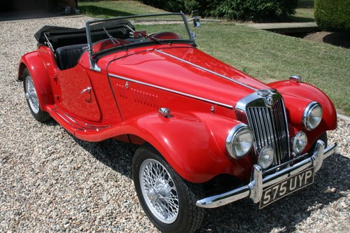1954 MG Midget TF Roadster LHD, Supplied new to Belguim FIVA For Sale