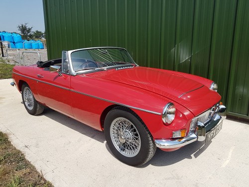 1969 MGC Roadster tartan red, black trim, restored, superb SOLD